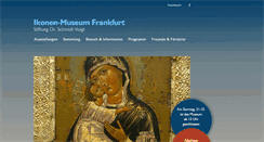 Desktop Screenshot of ikonenmuseumfrankfurt.de