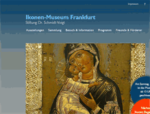 Tablet Screenshot of ikonenmuseumfrankfurt.de